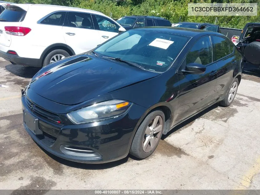 1C3CDFBBXFD364662 2015 Dodge Dart Sxt