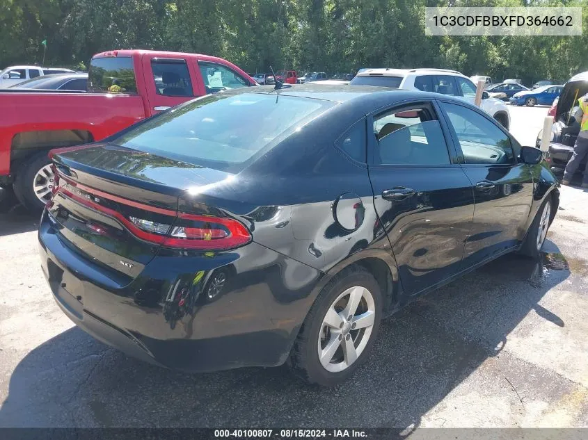 1C3CDFBBXFD364662 2015 Dodge Dart Sxt