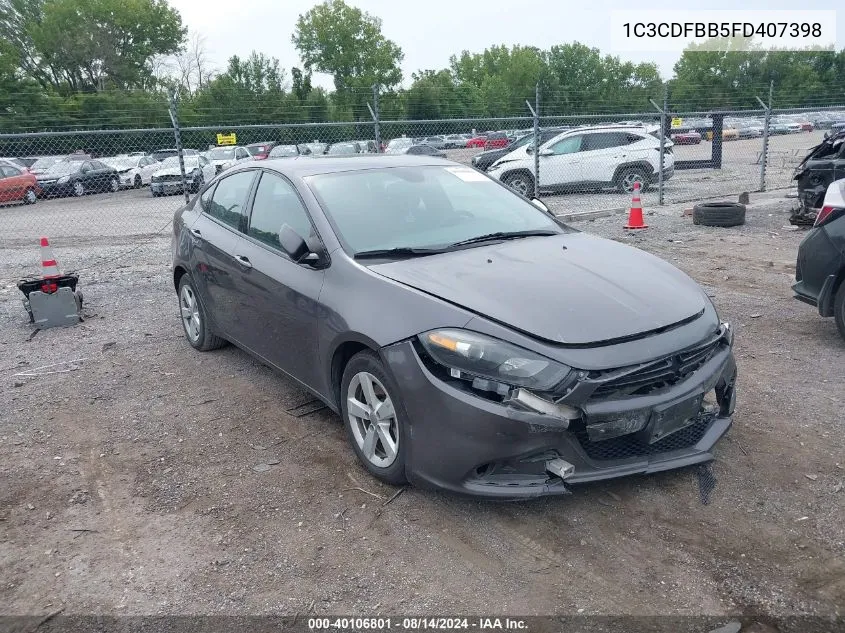 1C3CDFBB5FD407398 2015 Dodge Dart Sxt