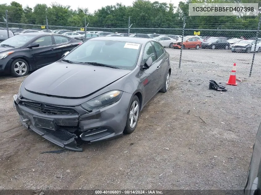 1C3CDFBB5FD407398 2015 Dodge Dart Sxt