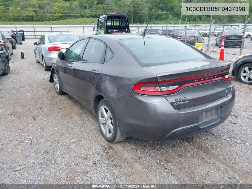 1C3CDFBB5FD407398 2015 Dodge Dart Sxt