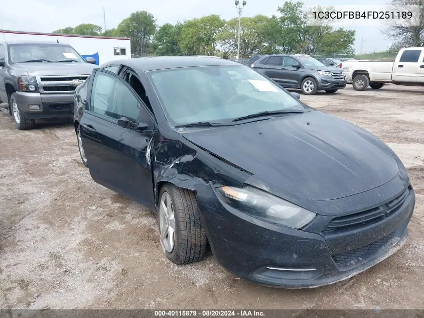 1C3CDFBB4FD251189 2015 Dodge Dart Sxt