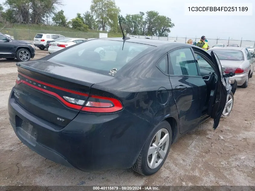 1C3CDFBB4FD251189 2015 Dodge Dart Sxt