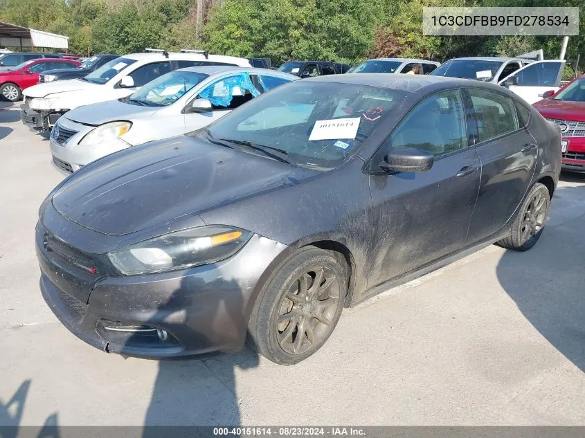 1C3CDFBB9FD278534 2015 Dodge Dart Sxt