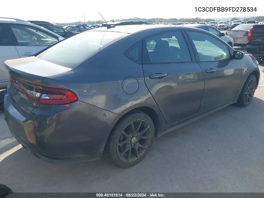 1C3CDFBB9FD278534 2015 Dodge Dart Sxt