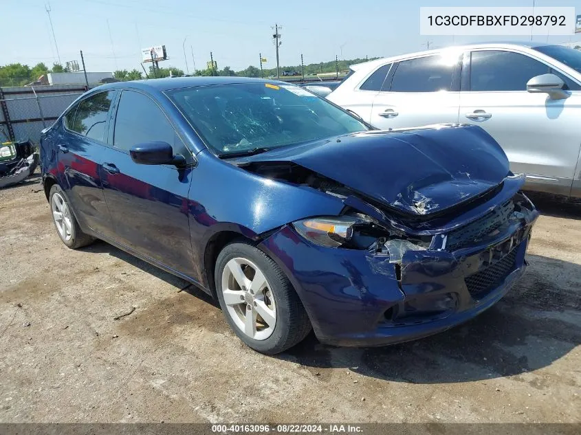 1C3CDFBBXFD298792 2015 Dodge Dart Sxt