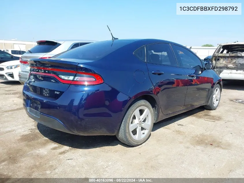 1C3CDFBBXFD298792 2015 Dodge Dart Sxt