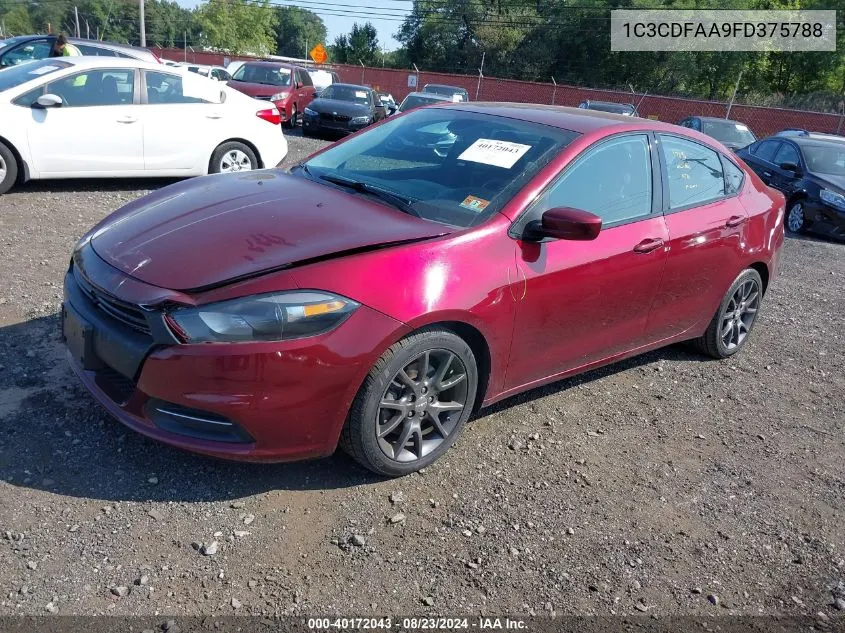 1C3CDFAA9FD375788 2015 Dodge Dart Se