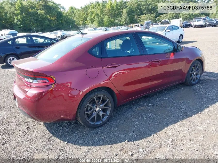 1C3CDFAA9FD375788 2015 Dodge Dart Se