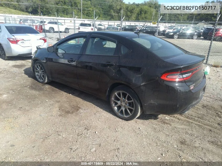 1C3CDFBB2FD150717 2015 Dodge Dart Sxt