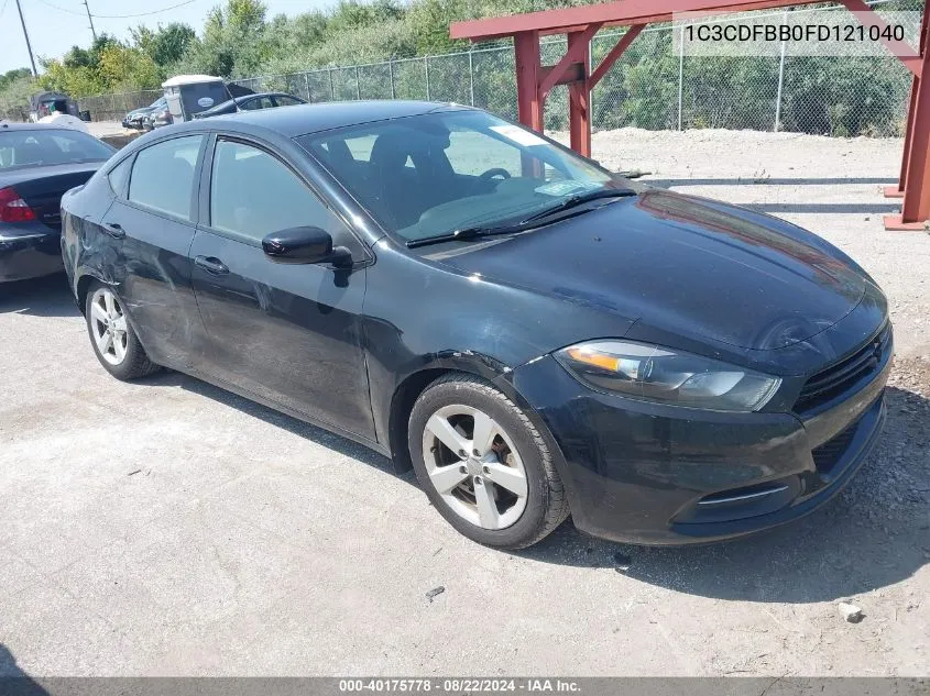 2015 Dodge Dart Sxt VIN: 1C3CDFBB0FD121040 Lot: 40175778