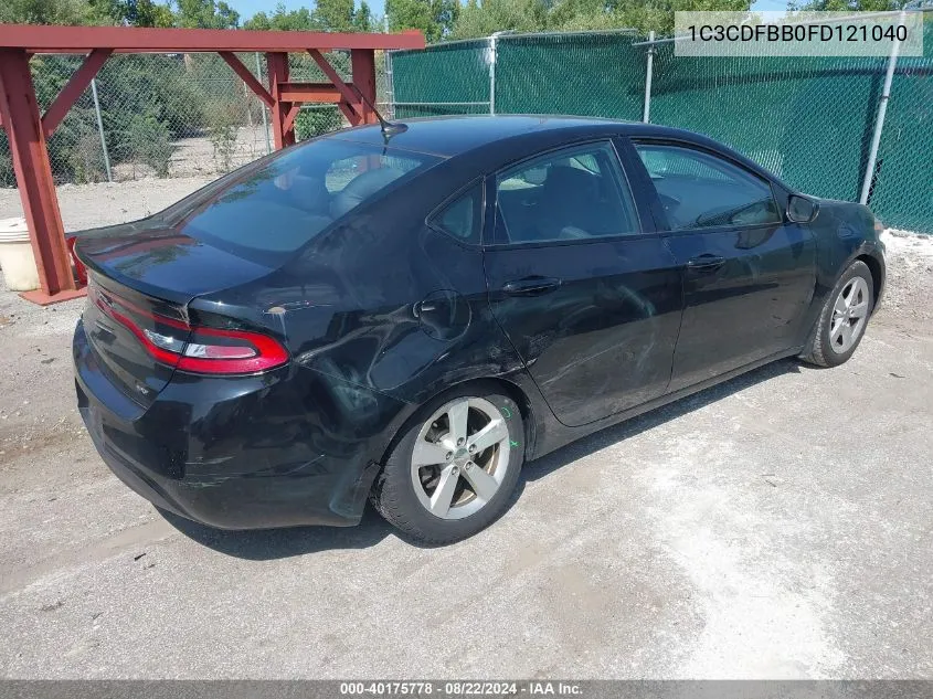 1C3CDFBB0FD121040 2015 Dodge Dart Sxt