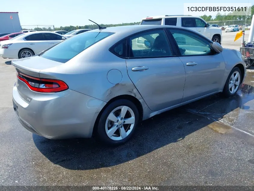 1C3CDFBB5FD351611 2015 Dodge Dart Sxt