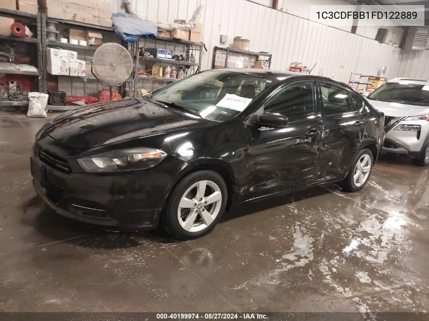 2015 Dodge Dart Sxt VIN: 1C3CDFBB1FD122889 Lot: 40199974