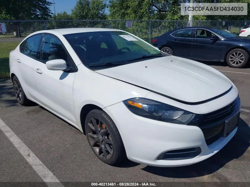 2015 Dodge Dart Se VIN: 1C3CDFAA5FD434030 Lot: 40213461