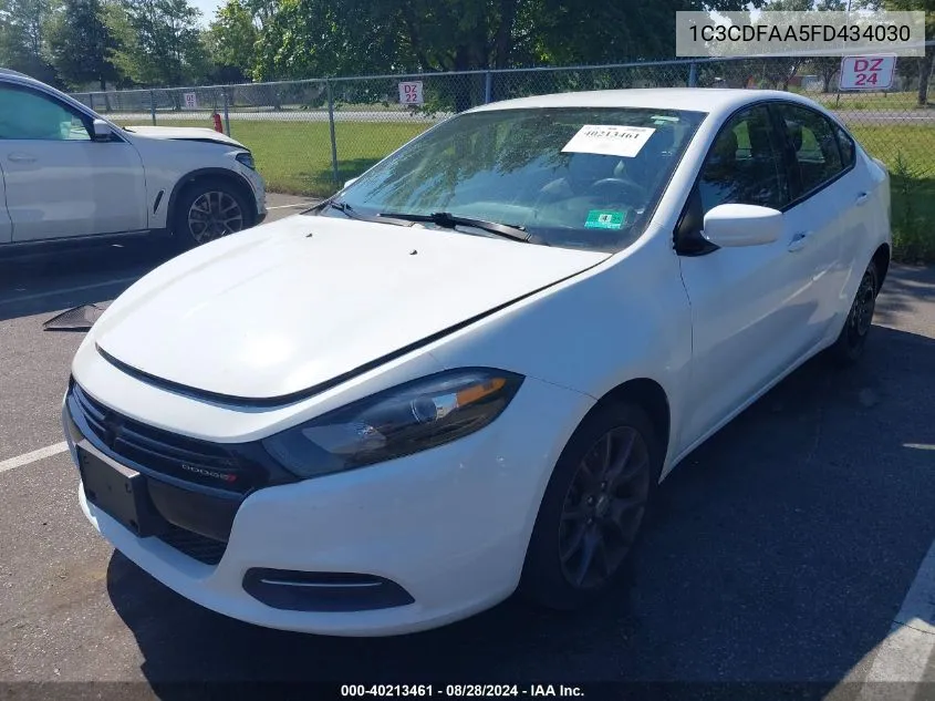 1C3CDFAA5FD434030 2015 Dodge Dart Se