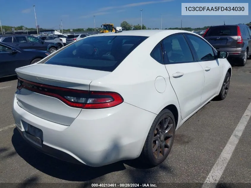 1C3CDFAA5FD434030 2015 Dodge Dart Se