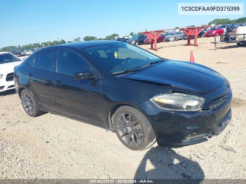 1C3CDFAA9FD375399 2015 Dodge Dart Se