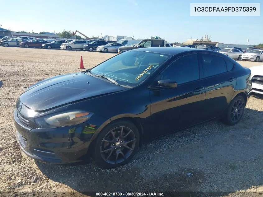 1C3CDFAA9FD375399 2015 Dodge Dart Se