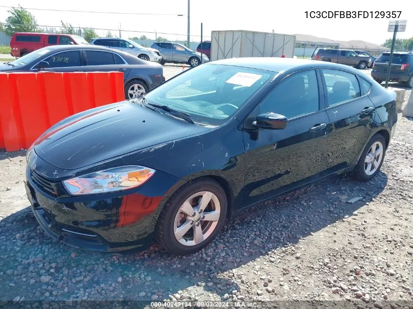 2015 Dodge Dart Sxt VIN: 1C3CDFBB3FD129357 Lot: 40249134