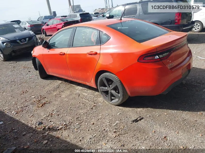 1C3CDFBB6FD310579 2015 Dodge Dart Sxt