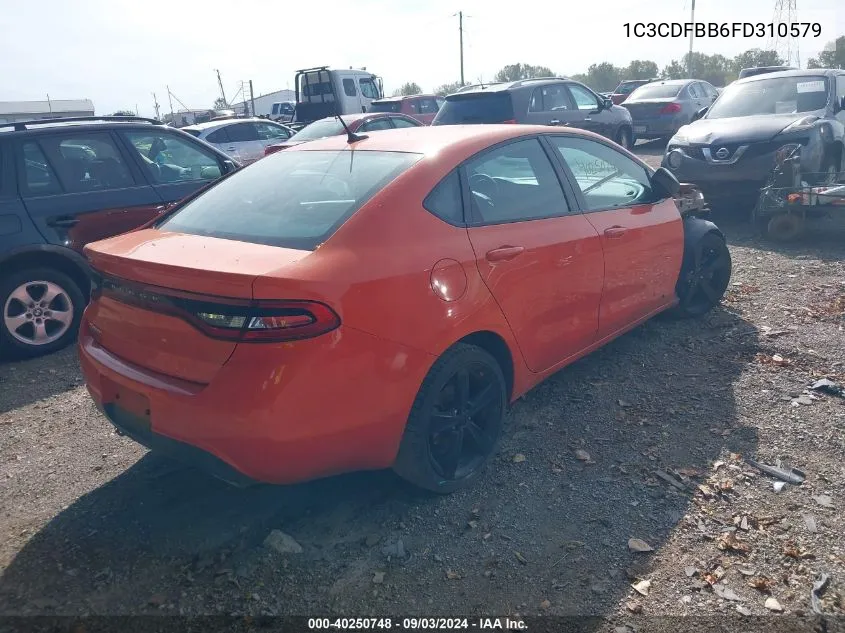 1C3CDFBB6FD310579 2015 Dodge Dart Sxt