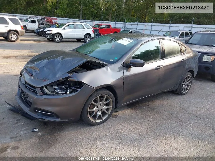 1C3CDFBBXFD213420 2015 Dodge Dart Sxt