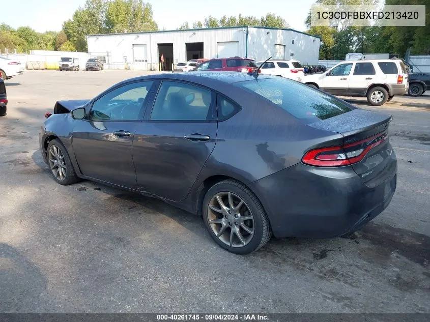 1C3CDFBBXFD213420 2015 Dodge Dart Sxt