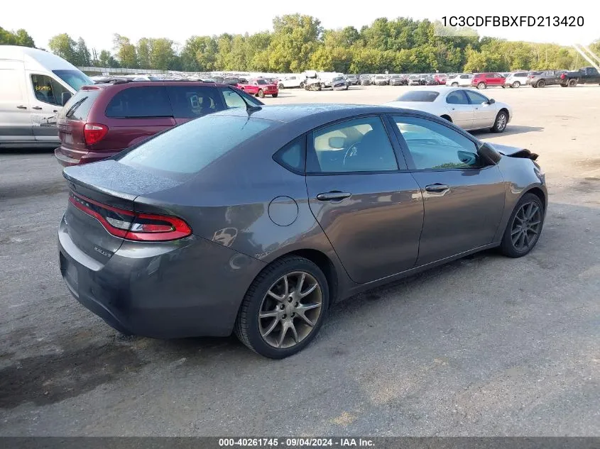 1C3CDFBBXFD213420 2015 Dodge Dart Sxt