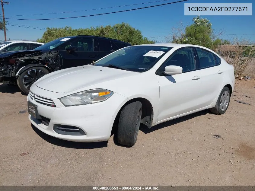 1C3CDFAA2FD277671 2015 Dodge Dart Se