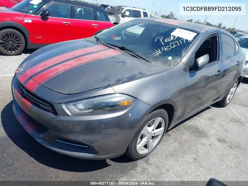 2015 Dodge Dart Sxt VIN: 1C3CDFBB9FD212095 Lot: 40271787