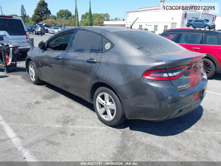 2015 Dodge Dart Sxt VIN: 1C3CDFBB9FD212095 Lot: 40271787