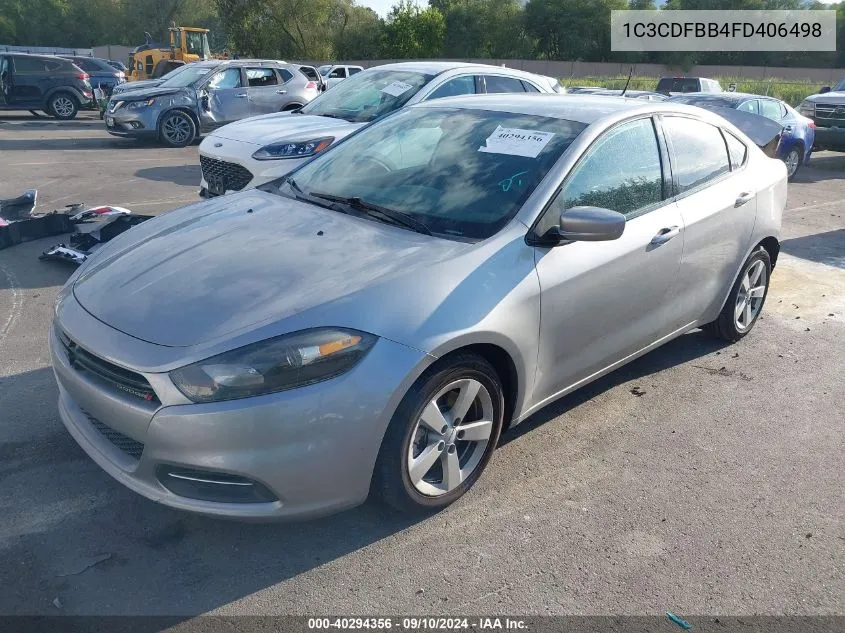 2015 Dodge Dart Sxt VIN: 1C3CDFBB4FD406498 Lot: 40294356