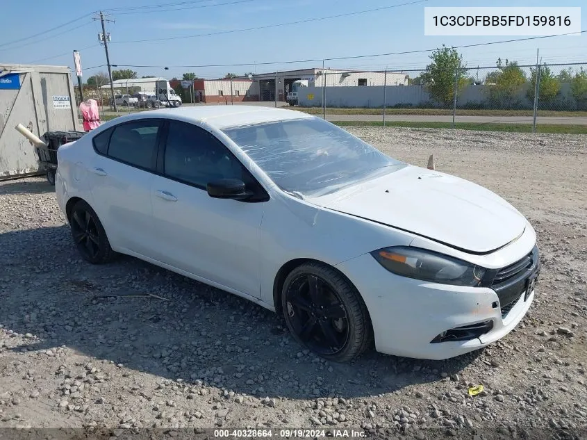 2015 Dodge Dart Sxt VIN: 1C3CDFBB5FD159816 Lot: 40328664