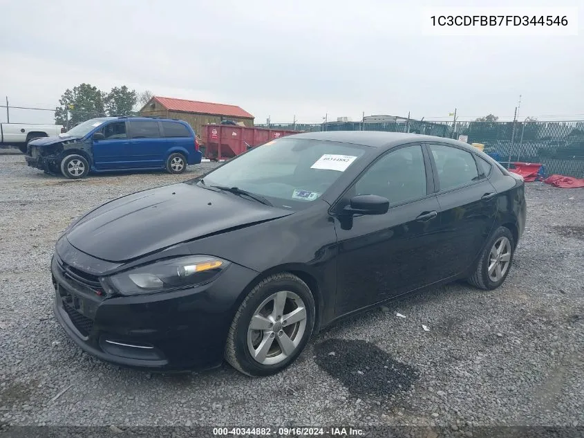 2015 Dodge Dart Sxt VIN: 1C3CDFBB7FD344546 Lot: 40344882