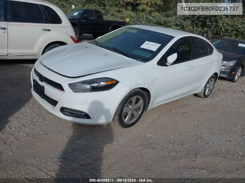 2015 Dodge Dart Sxt VIN: 1C3CDFBB0FD236737 Lot: 40359811