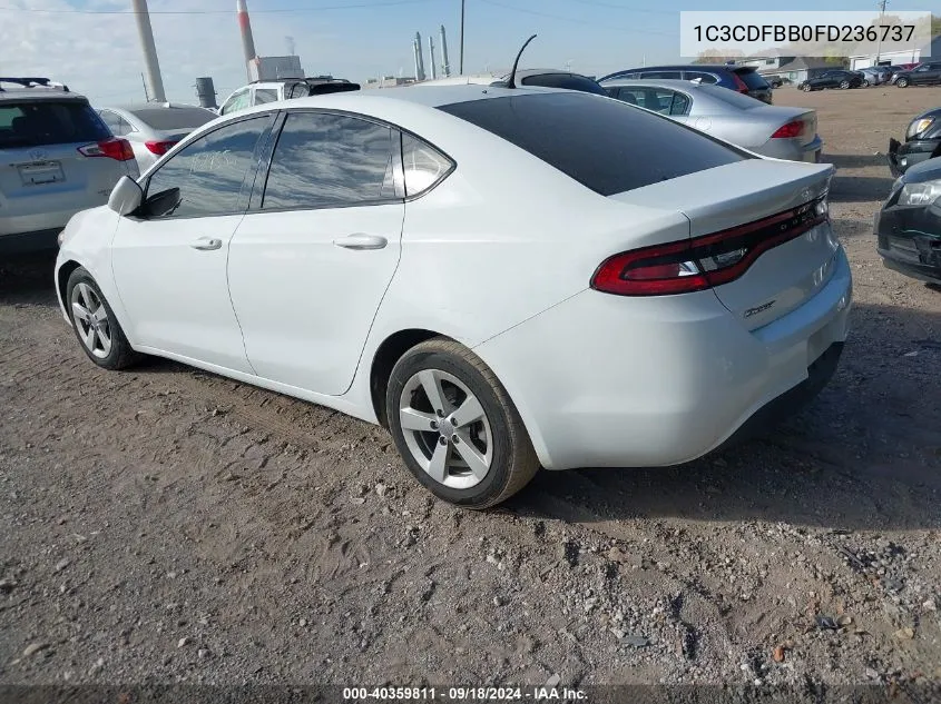 2015 Dodge Dart Sxt VIN: 1C3CDFBB0FD236737 Lot: 40359811