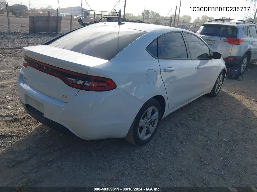 2015 Dodge Dart Sxt VIN: 1C3CDFBB0FD236737 Lot: 40359811