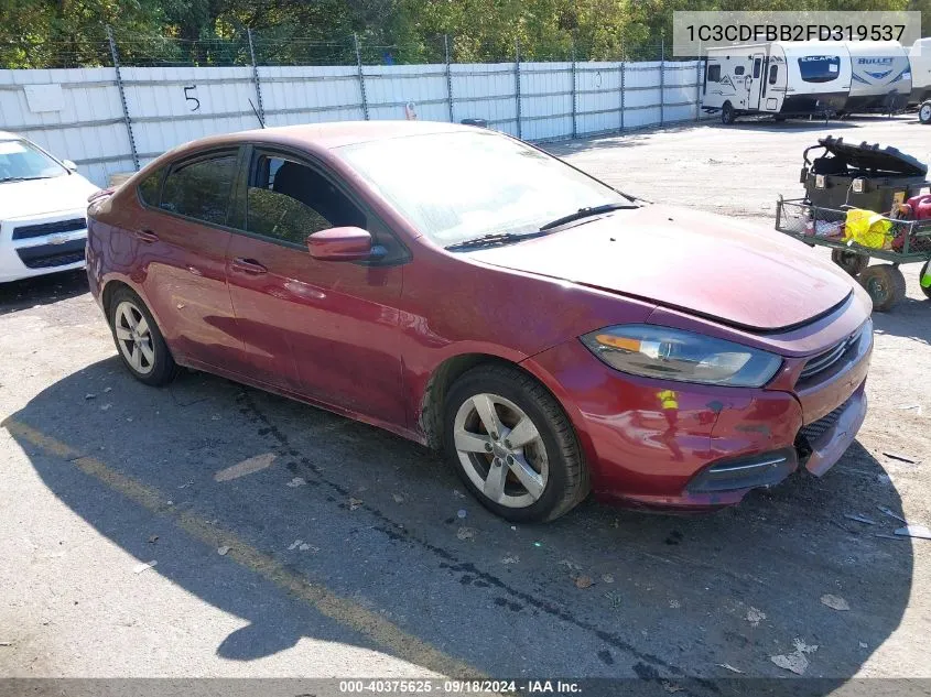 2015 Dodge Dart Sxt VIN: 1C3CDFBB2FD319537 Lot: 40375625