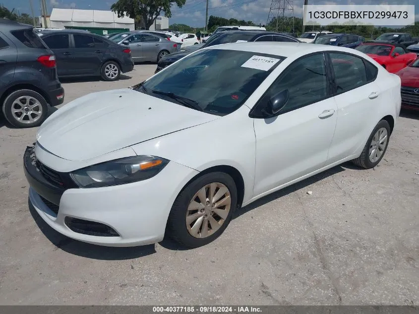 2015 Dodge Dart Sxt VIN: 1C3CDFBBXFD299473 Lot: 40377185