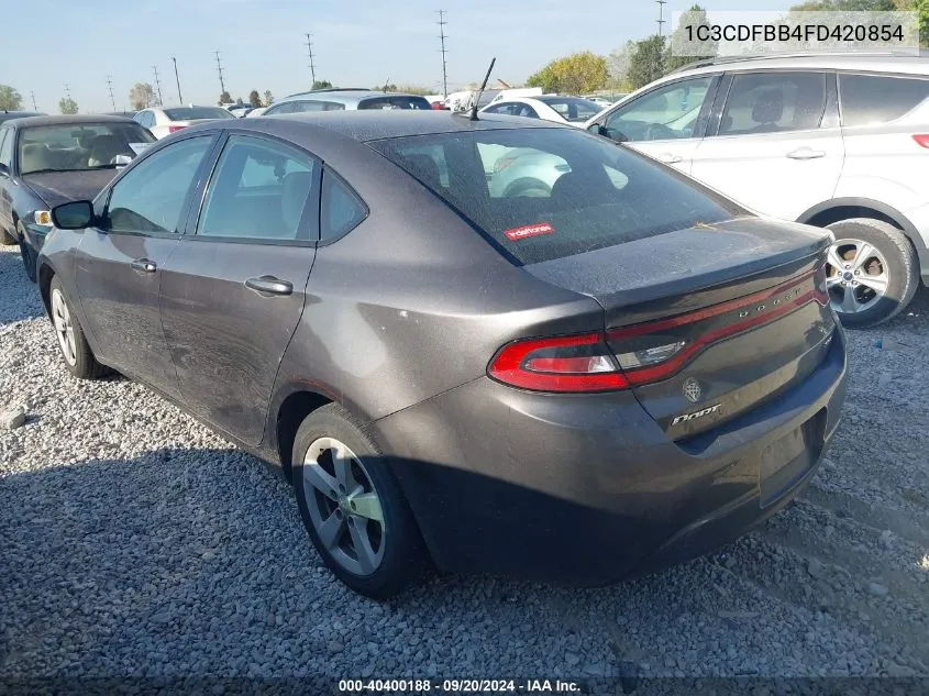 2015 Dodge Dart Sxt VIN: 1C3CDFBB4FD420854 Lot: 40400188