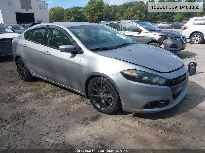 2015 Dodge Dart Sxt VIN: 1C3CDFBB9FD403855 Lot: 40403637