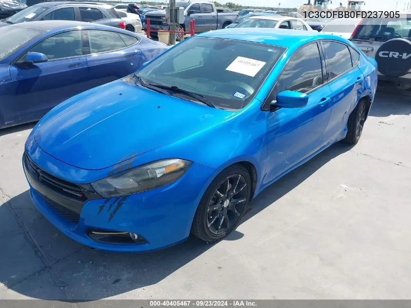 2015 Dodge Dart Sxt VIN: 1C3CDFBB0FD237905 Lot: 40405467