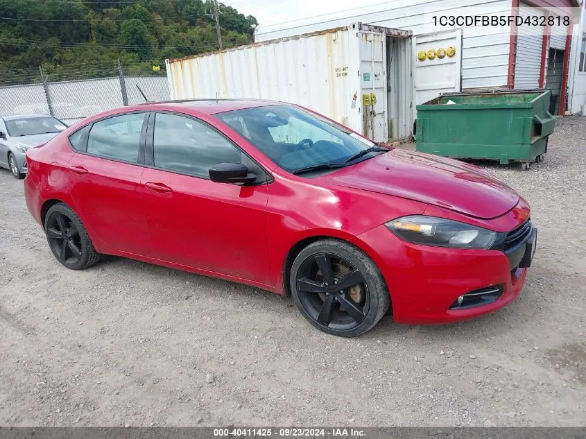 2015 Dodge Dart Sxt VIN: 1C3CDFBB5FD432818 Lot: 40411425