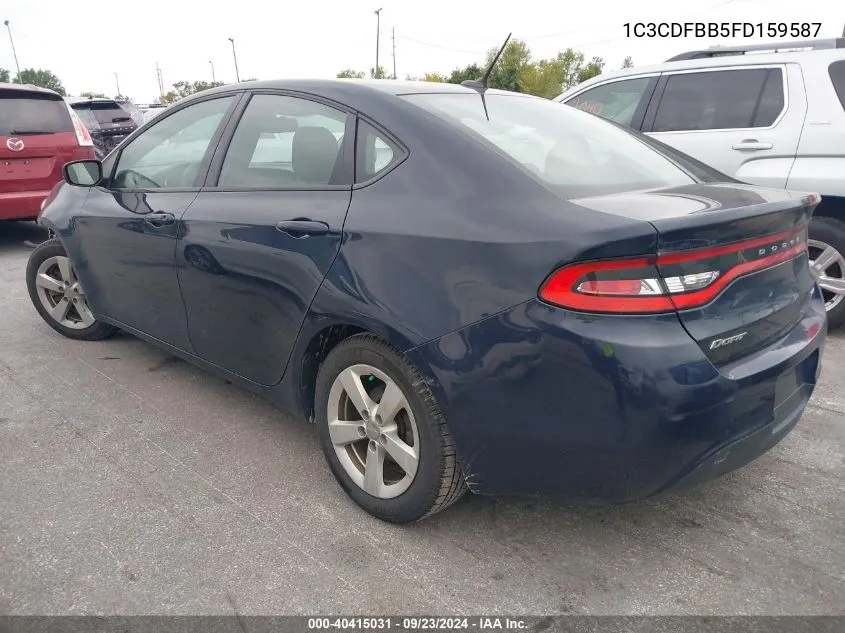 2015 Dodge Dart Sxt VIN: 1C3CDFBB5FD159587 Lot: 40415031