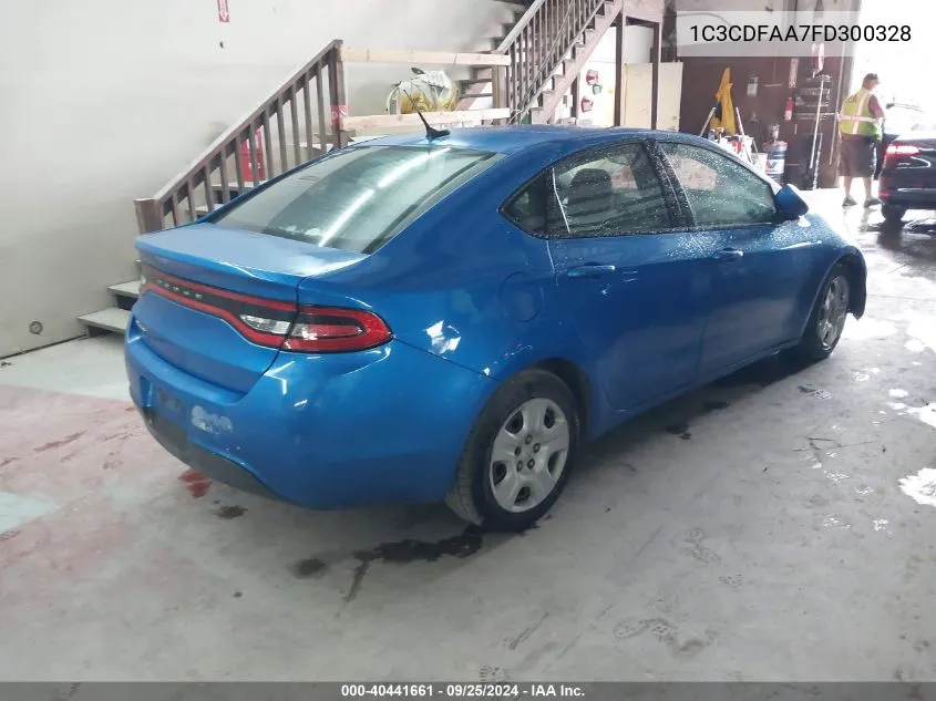 2015 Dodge Dart Se VIN: 1C3CDFAA7FD300328 Lot: 40441661