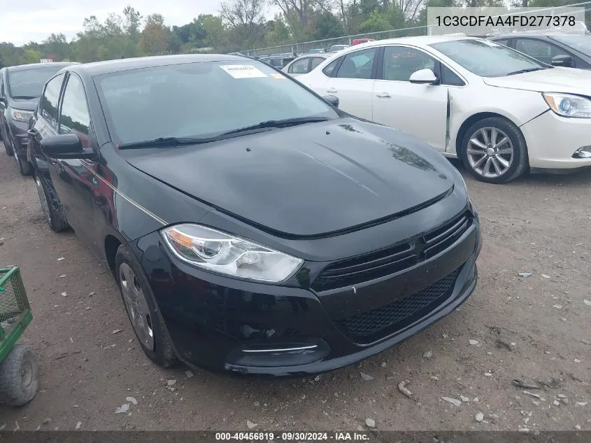 2015 Dodge Dart Se VIN: 1C3CDFAA4FD277378 Lot: 40456819