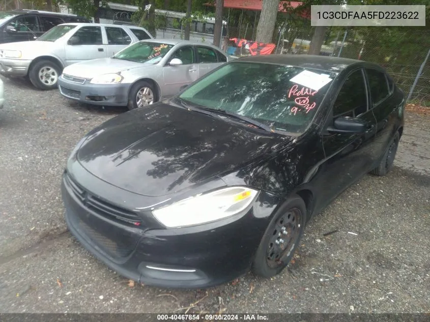 2015 Dodge Dart Se VIN: 1C3CDFAA5FD223622 Lot: 40467854