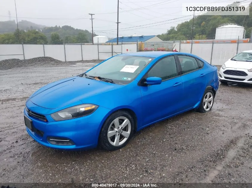 2015 Dodge Dart Sxt VIN: 1C3CDFBB9FD351319 Lot: 40479017