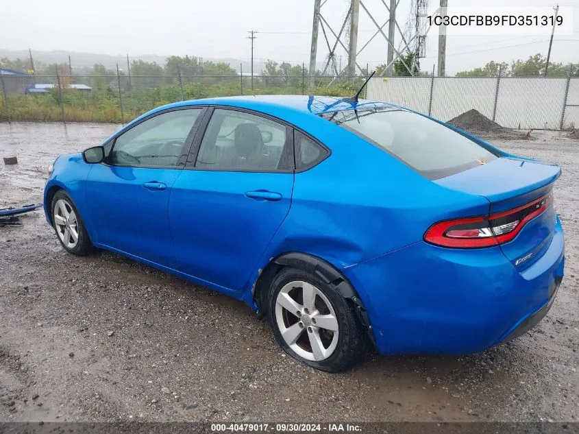 2015 Dodge Dart Sxt VIN: 1C3CDFBB9FD351319 Lot: 40479017